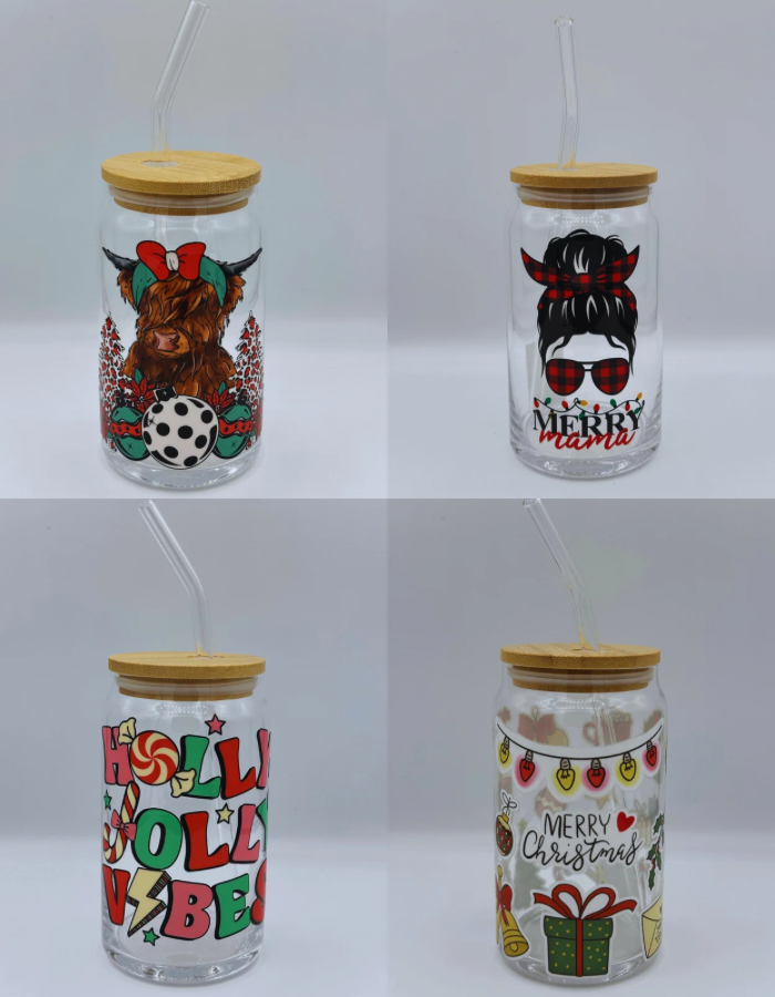 Christmas Latte Glass Jars