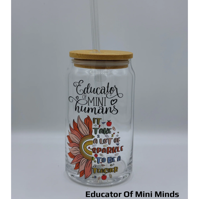 Teacher Latte Glass Jars