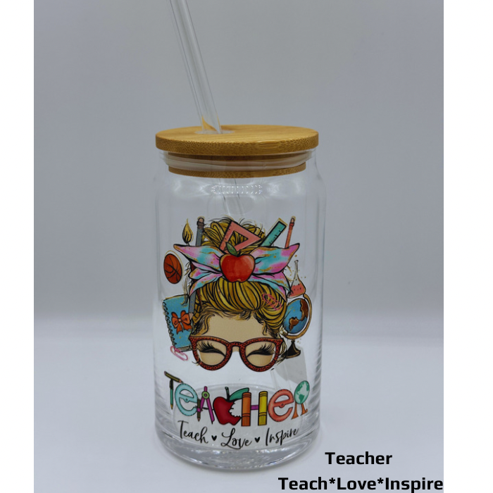 Teacher Latte Glasses
