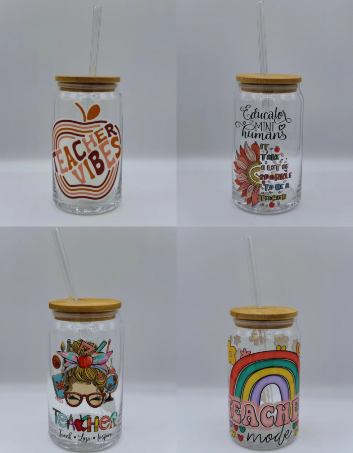 Teacher Latte Glass Jars