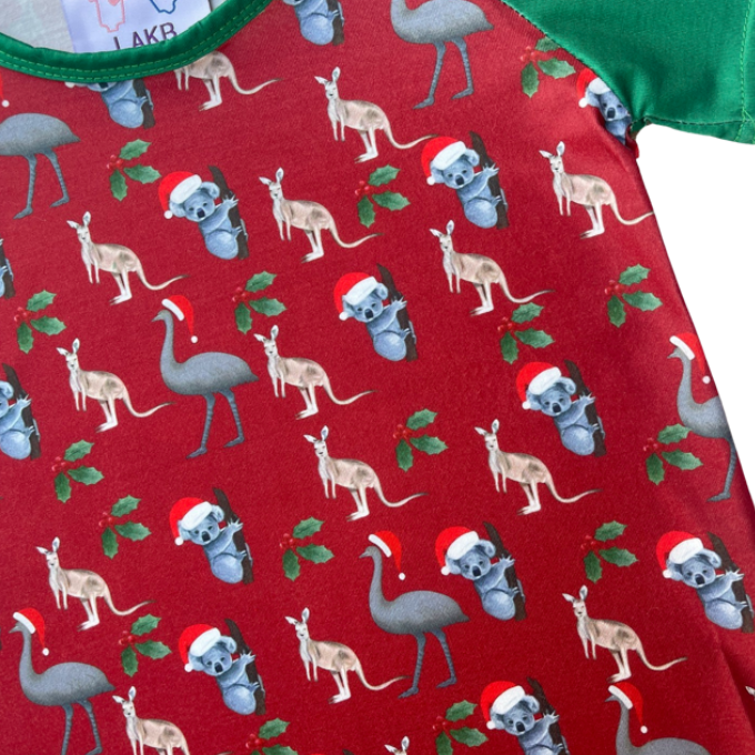 Aussie Animals Christmas Shirt - Red