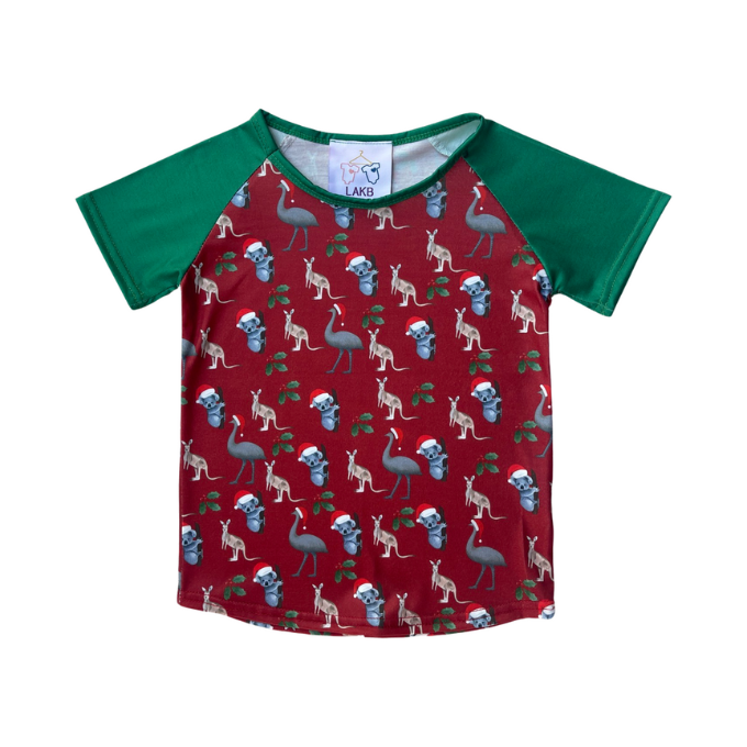 Aussie Animals Christmas Shirt - Red