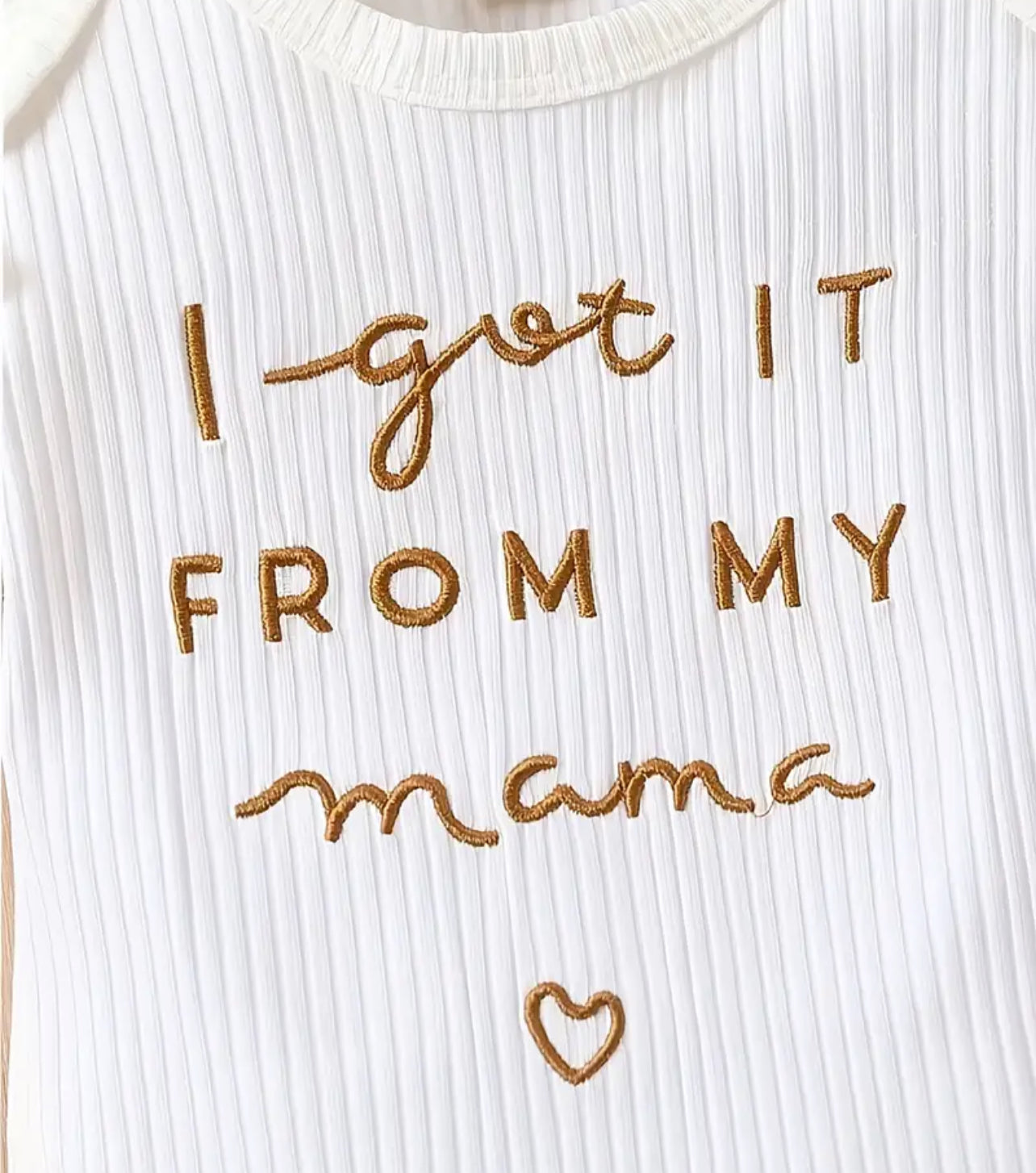 I Got It From My Mama Set - White