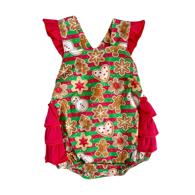 Christmas Gingerbread Romper