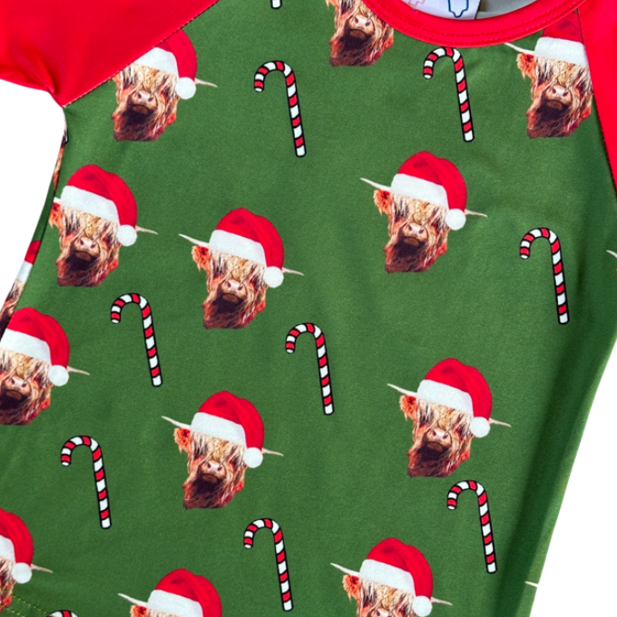 Highland Cow Christmas Candy Shirt