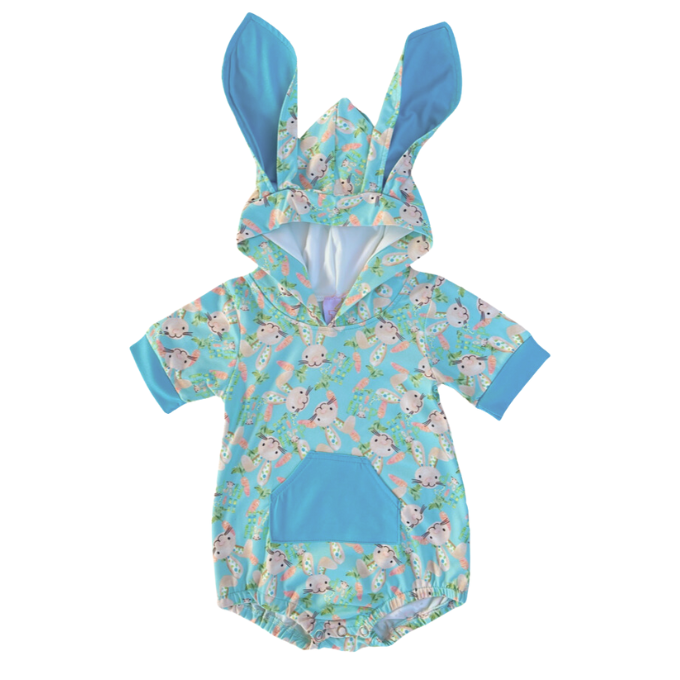 Hip Hop Bunny Hooded Romper