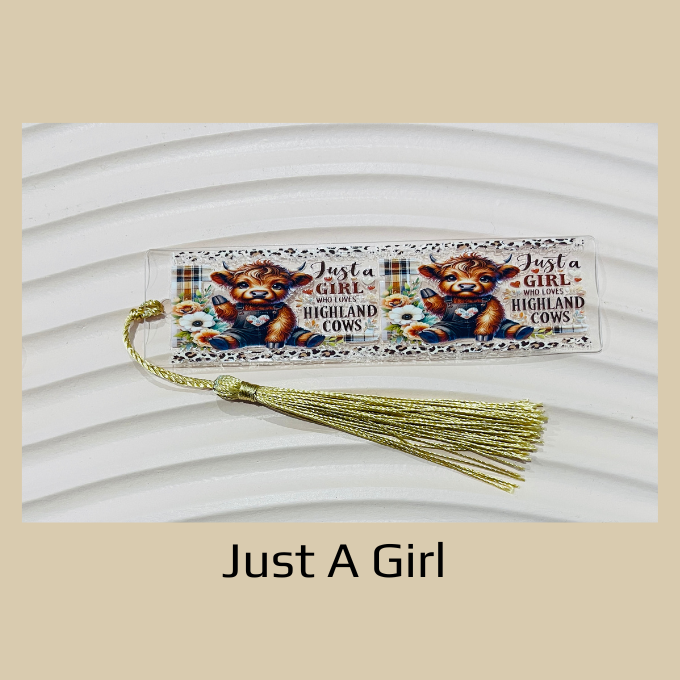 Highland Cow Bookmarks