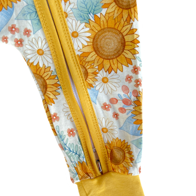 Sunflower Bamboo Onesie
