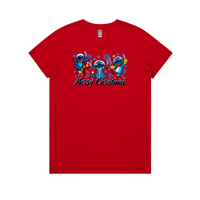 Merry Christmas Stitch Women's T-shirt