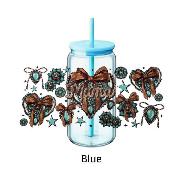 Mama Heart Plastic Tumblers