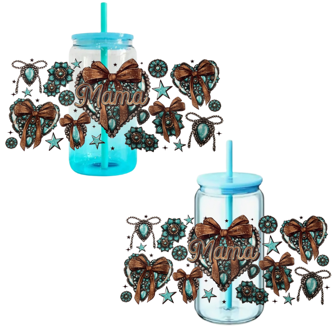 Mama Heart Plastic Tumblers