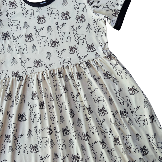 Brown Deer Christmas Women's Dress