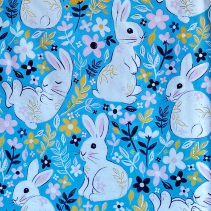 Trixy Bunny Minky Blanket