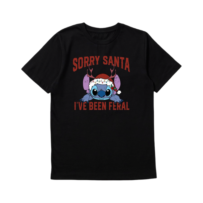 Sorry Santa I've Been Feral T-Shirt