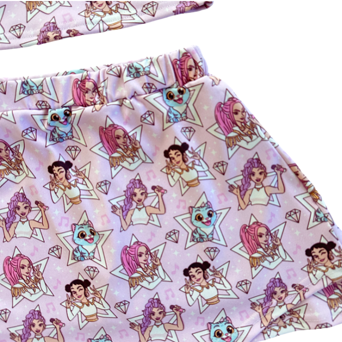 Kpop Yoga Skort Set