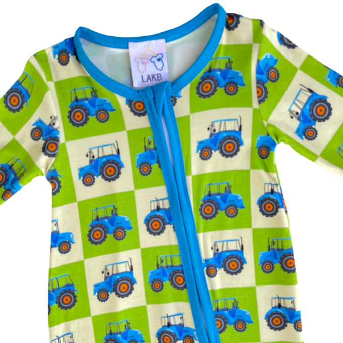 Tractor Bamboo Onesie
