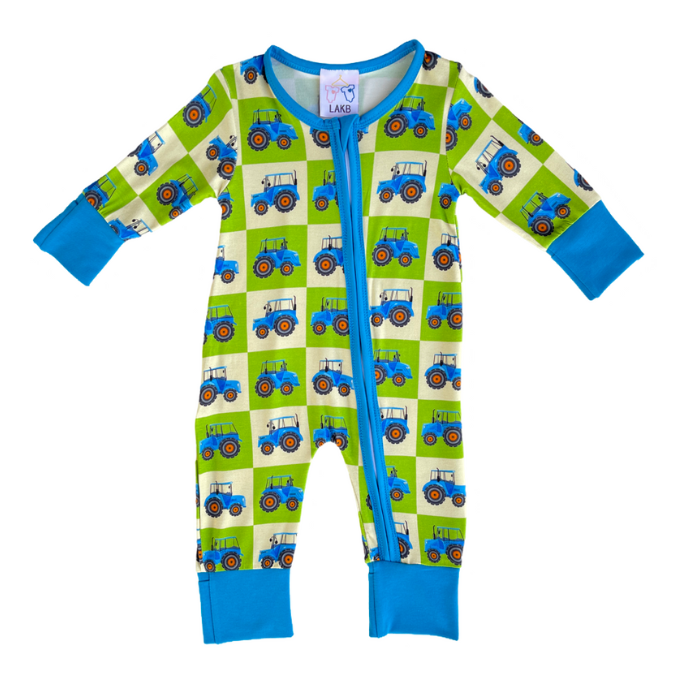 Tractor Bamboo Onesie