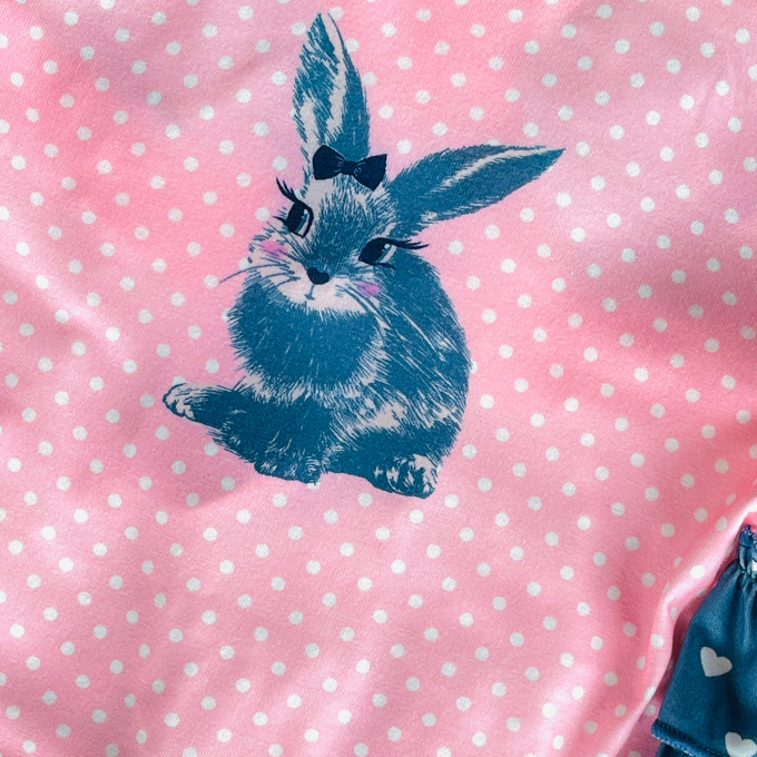 Bunny Hearts Romper