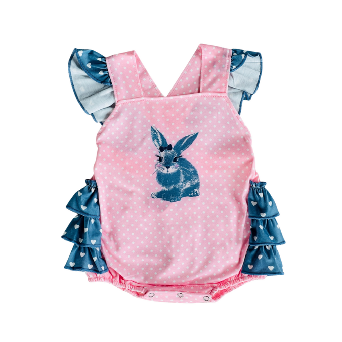 Bunny Hearts Romper
