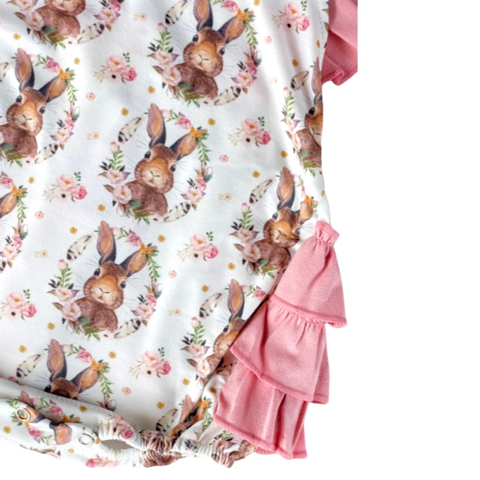Floral Frill Bunny Romper