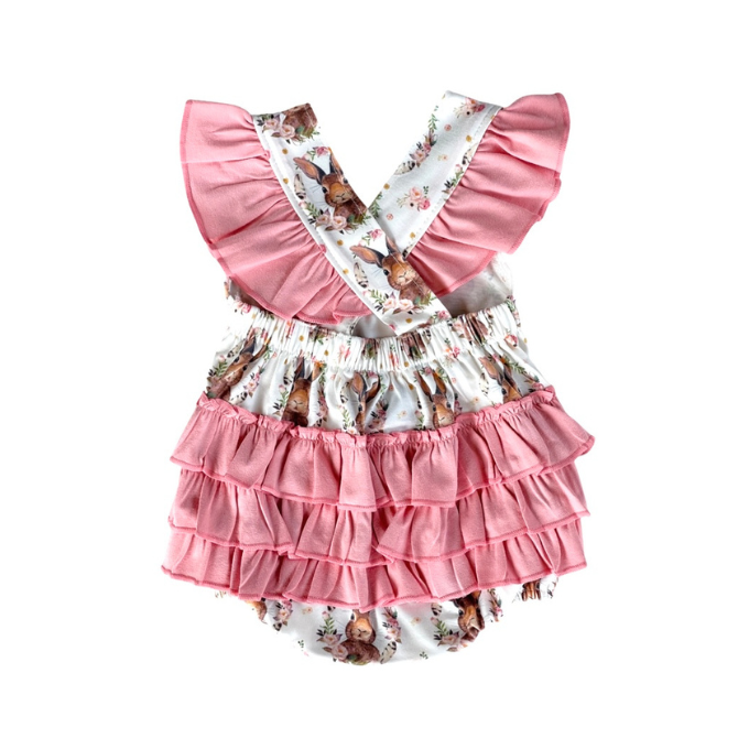 Floral Frill Bunny Romper