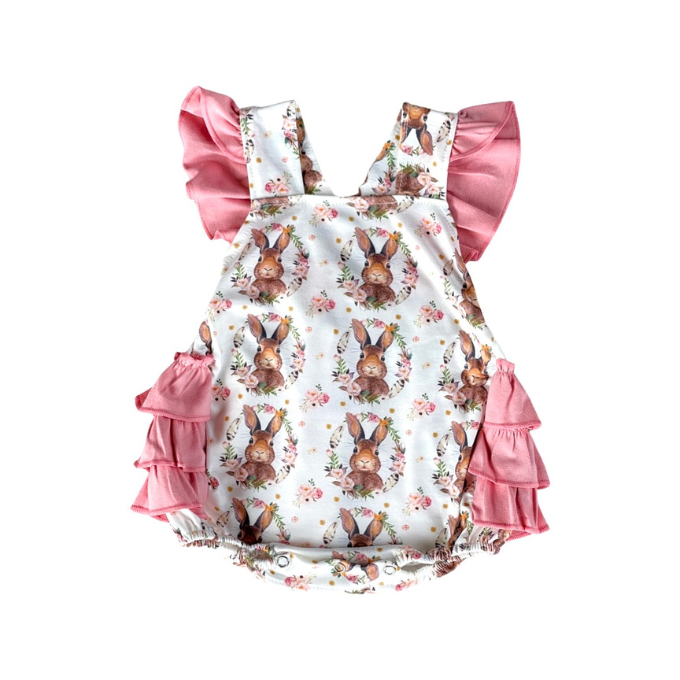 Floral Frill Bunny Romper