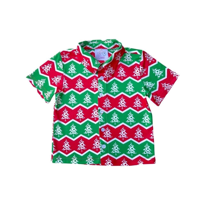 O Christmas Tree Button Up Shirt