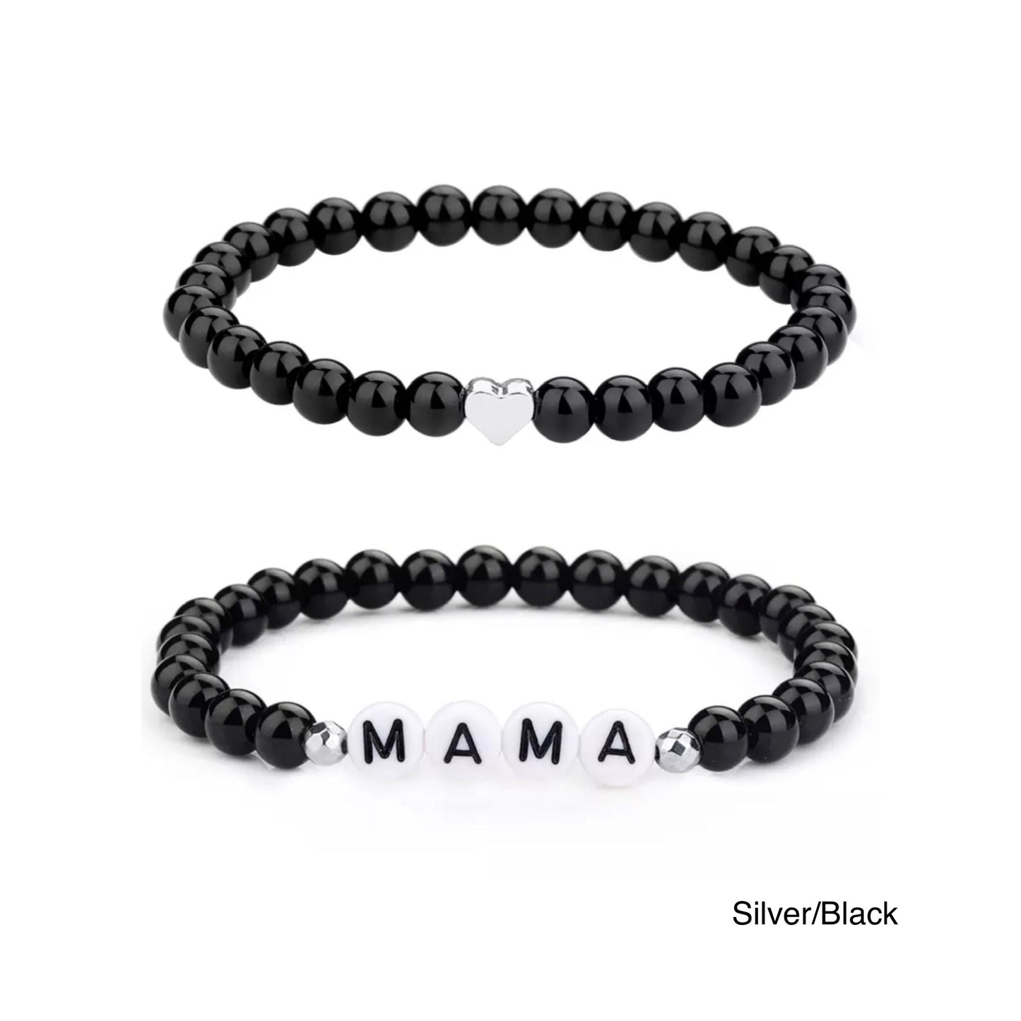 Mama Heart Bracelet Sets