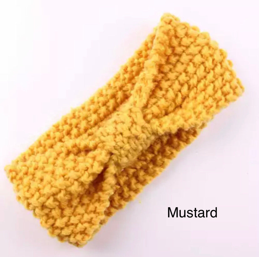 Knitted Knot Headbands