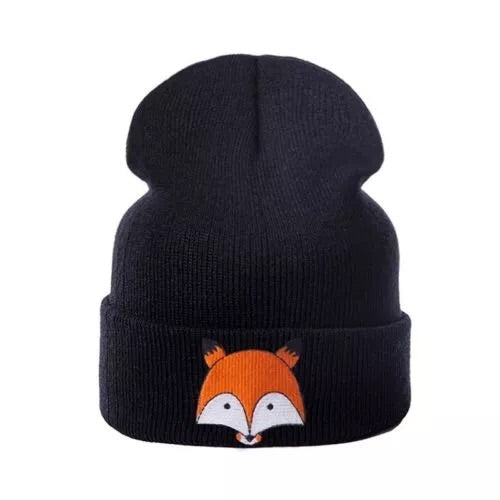 Fox Beanie- Black