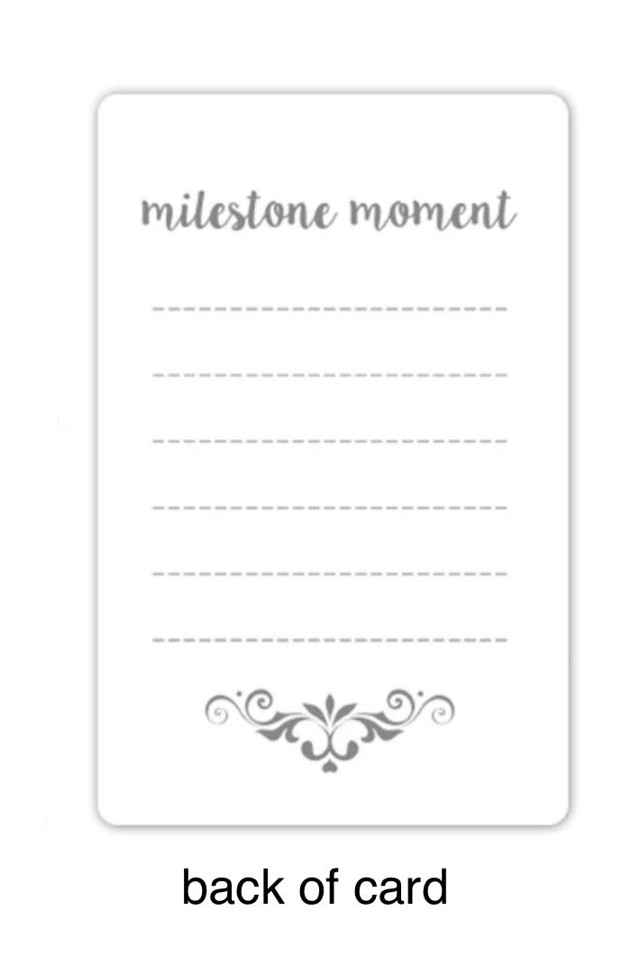 Baby Age Milestone Month Cards - Black & White