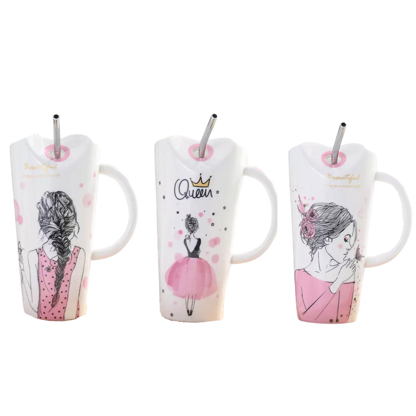 Porcelain Ice Coffee Mugs