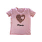 Leopard Heart Pink Mama & Mini Shirts