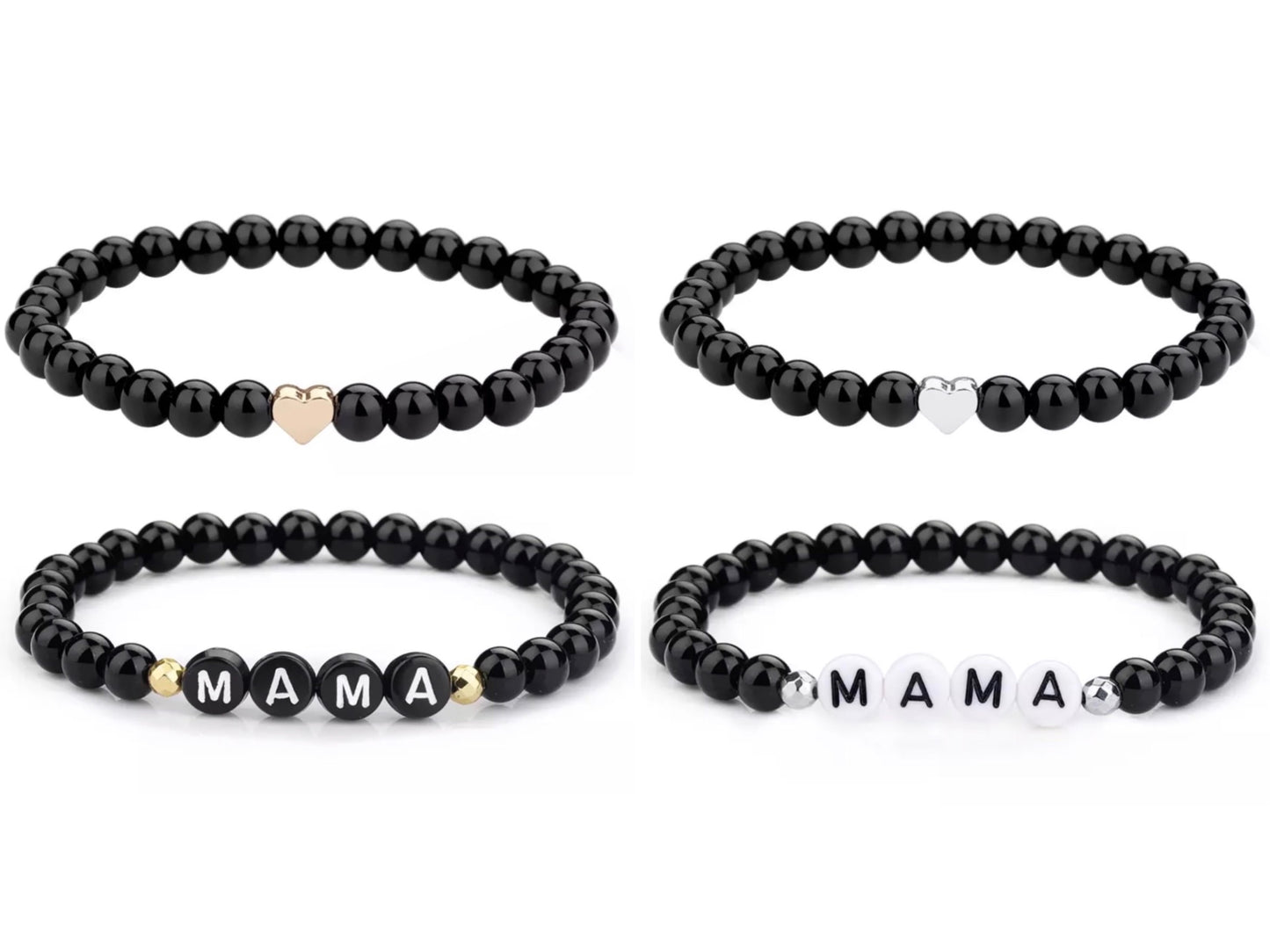 Mama Heart Bracelet Sets