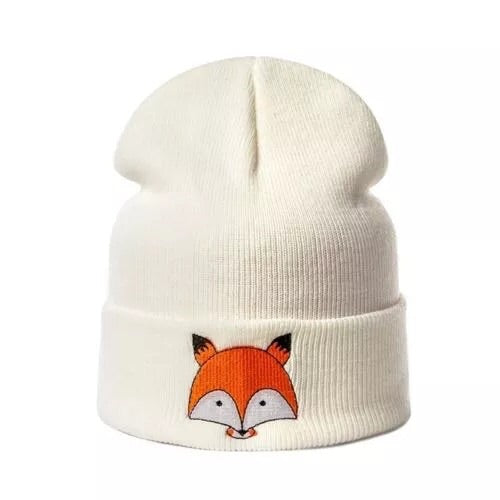 Fox Beanie - White