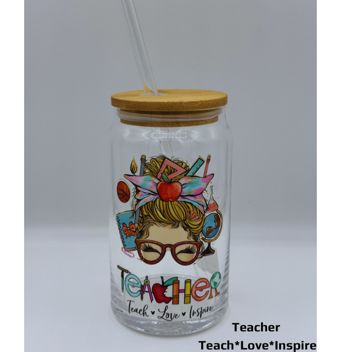 Teacher Latte Glass Jars
