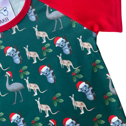 Aussie Animals Christmas Shirt - Green