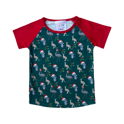 Aussie Animals Christmas Shirt - Green