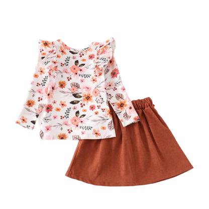 Autumn Floral Skirt Set