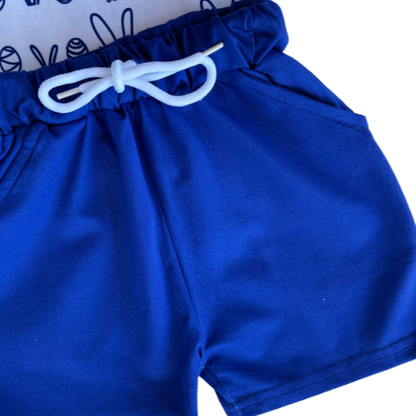Blue Bunny Grid Boys Set