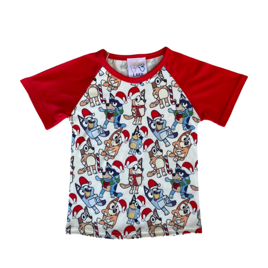 Bluey Family Christmas Tee