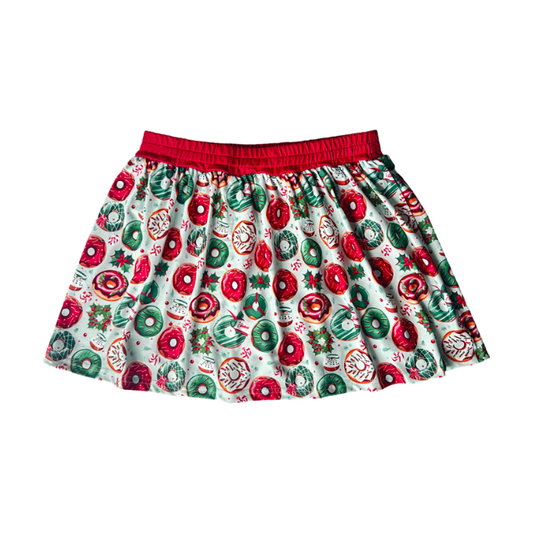 Christmas Donuts Skort