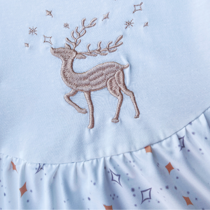 Christmas White Deer Dress