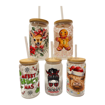 Christmas Latte Glass Jars