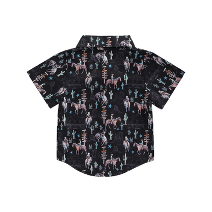 Cowboy Rider Button Up Shirt