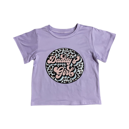 Daddy's Girl Retro Shirt - Purple