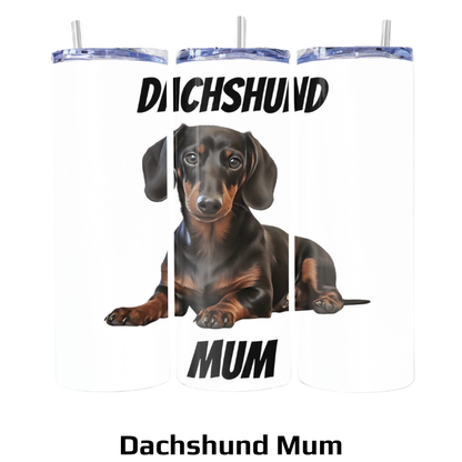 Mum Themed 20oz Skinny Stainless Steel Tumblers with Straws