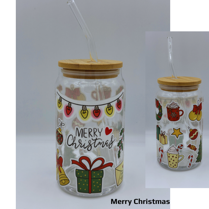 Christmas Latte Glass Jars