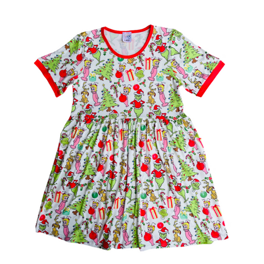 Family Grinch Womens Dress