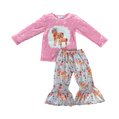 Floral Horse Flares Set